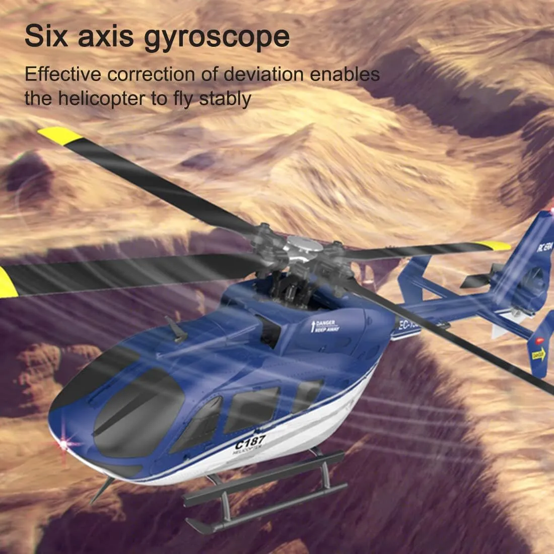 RC Helicopter for Adults, 1/48 Remote Control Airbus Helicopter 2.4G 4CH RC Airplane Aviation Aircraft Model Aileronless, 6G RC Flying Plane with 6-Axis Gyro- RTF, Type 3