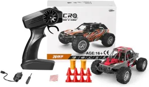 RC Off-Road Vehicle Model, 1/32 Scale 4WD Mini Electric 2.4G Remote Control High Speed Drift Off-Road, Mini Racing Drift Car for Adults