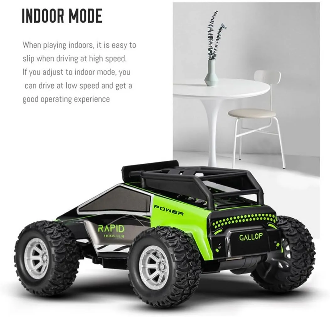 RC Off-Road Vehicle Model, 1/32 Scale 4WD Mini Electric 2.4G Remote Control High Speed Drift Off-Road, Mini Racing Drift Car for Adults