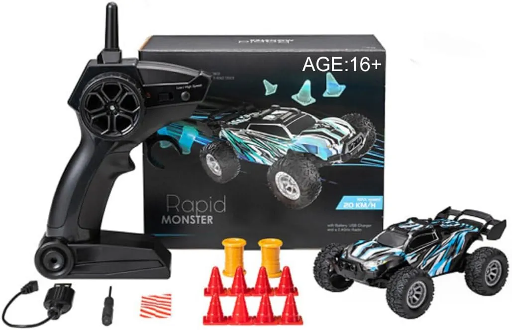 RC Off-Road Vehicle Model, 1/32 Scale 4WD Mini Electric 2.4G Remote Control High Speed Drift Off-Road, Mini Racing Drift Car Toys for Boys Kids and Adults