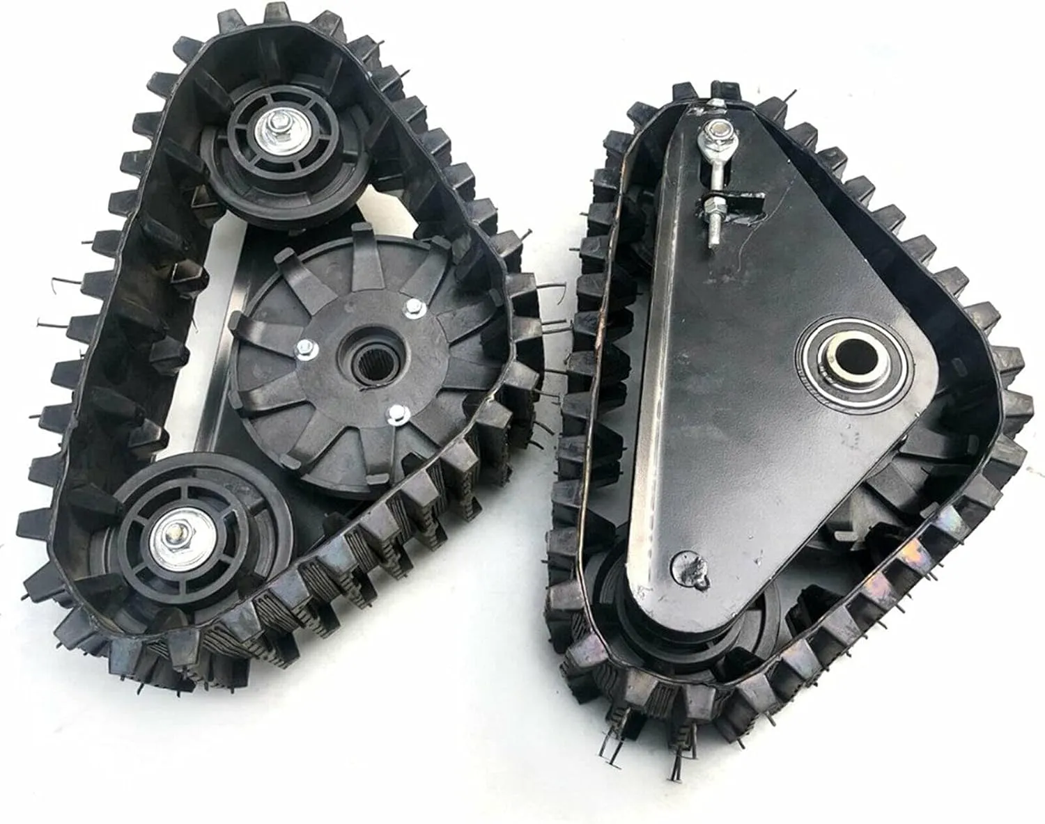 Rear Axle Track Assembly Go Kart Buggy Quad Rear Wheel Axle Shaft Assembly Complete Karting UTV ATV Snow Sand Snowmobile Rear Axle Track Assembly Kit (23.5'' Rear Axle Length)