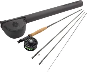 Redington Wrangler Fly Fishing Kit, Medium Fast Action Rod, Crosswater Reel, Fly Line, Leader, & Carrying Case
