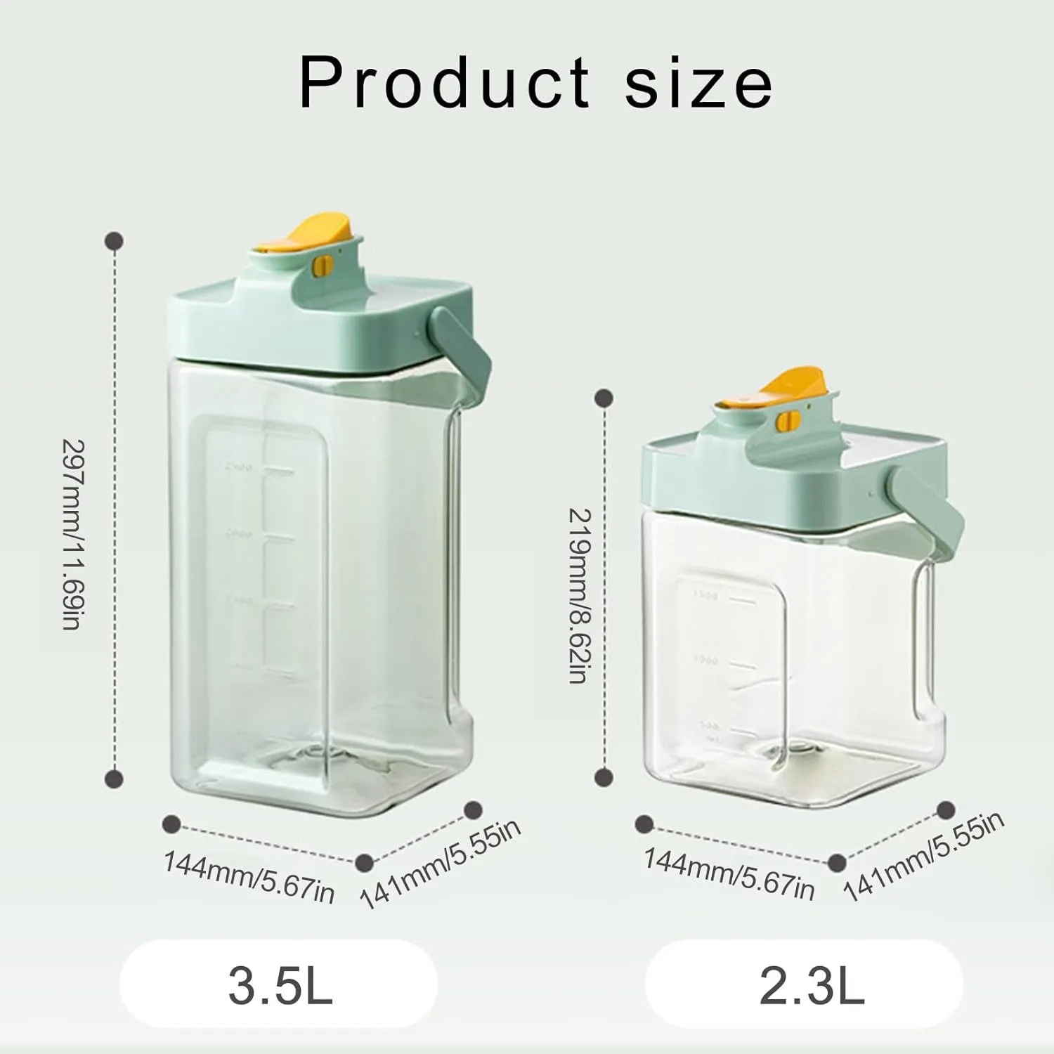 Refrigerator Water Bottle Large Capacity Cold Water Kettle For Camping And Picnics Leakproofs Beverage Storage Container