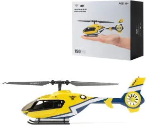 Remote Control Helicopter, Hummingbird EC-135 RC Helicopters, 2.4G 6CH 1/68 Mini RC Eurocopter with 6-axis Gyro and Altitude-Hold, Outdoor Toys for Kids and Adults (Left-Hand Throttle