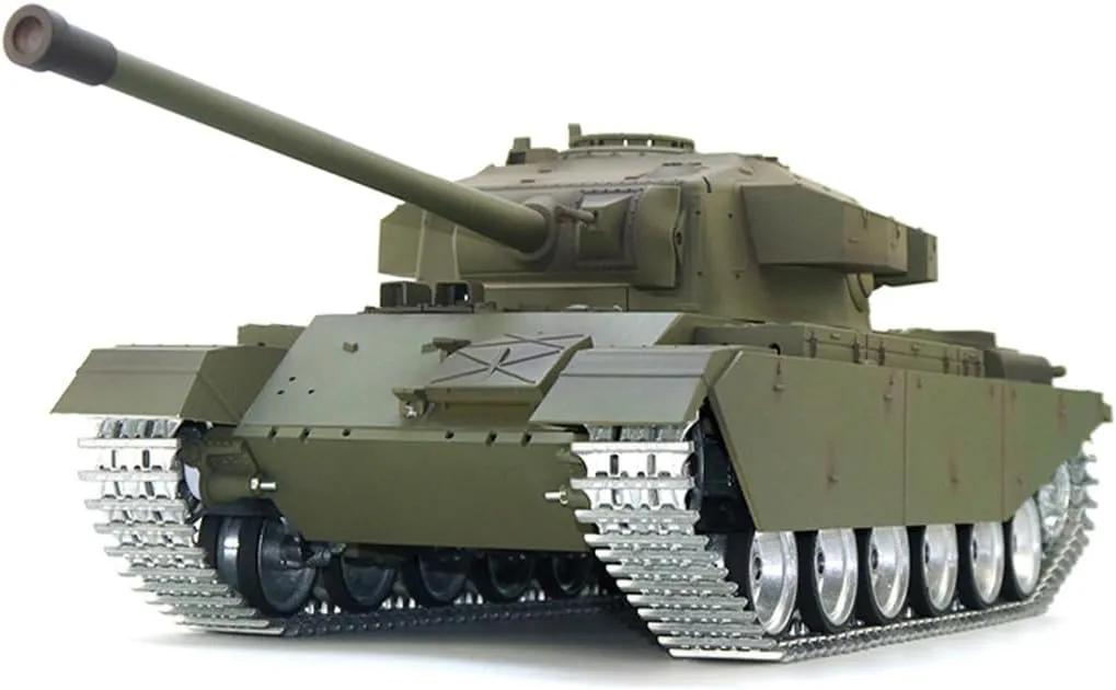Remote Control Tank with Lights, 1/16 Scale 2.4G Full-Proportional Mini Electric RC Tank, RC Cars Model Kit Creative Gifts for Adults - RTR