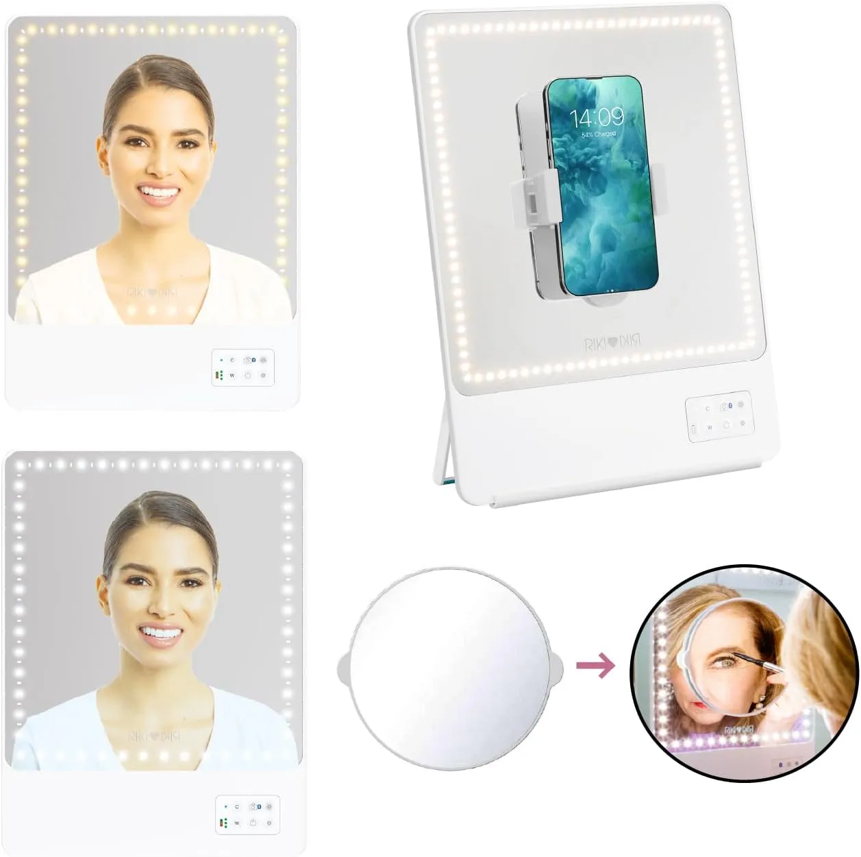Riki Skinny Duo (White, 10x Magnification)