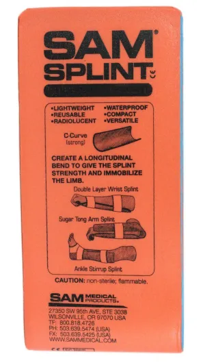 Sam Splint, 9" Length x 4" Width, Junior