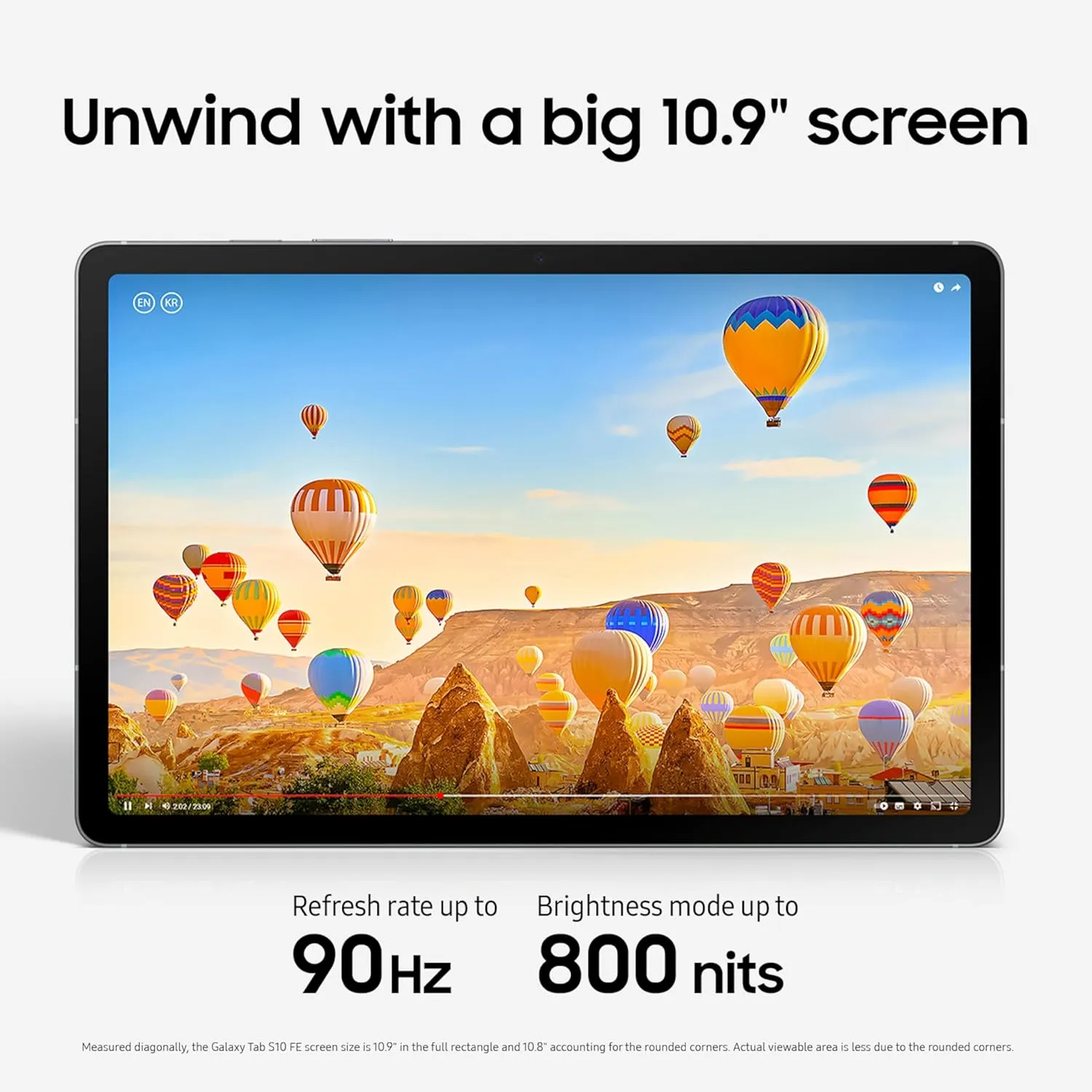 SAMSUNG Galaxy Tab S10 FE 128GB WiFi Android Tablet, Large Display, Long Battery Life, Powerful Processor, S Pen, Expandable Storage, US Version, 2025, 2 Yr Manufacturer Warranty, Silver