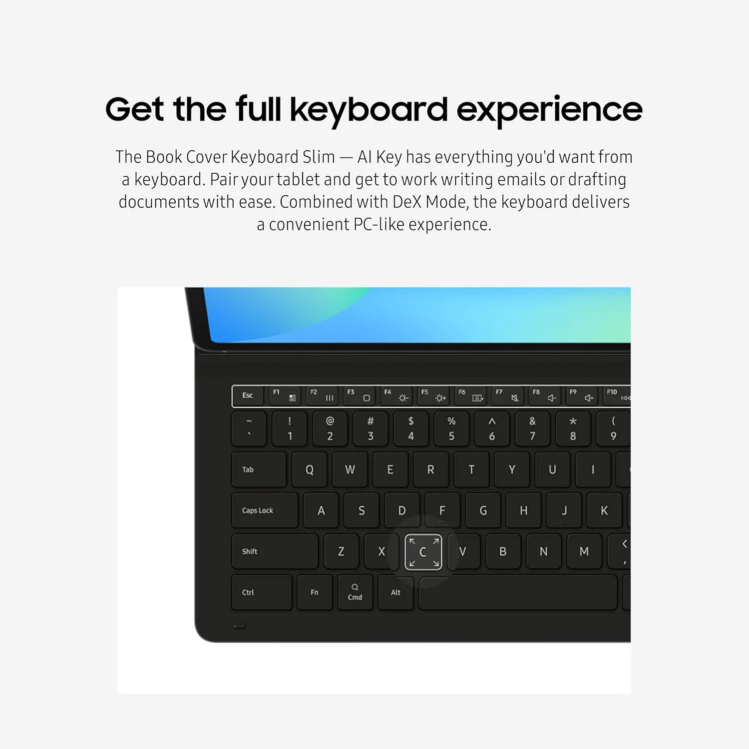 SAMSUNG Galaxy Tab S10 FE 256GB WiFi Android Tablet   Book Cover Keyboard Slim, Large Display, Long Battery Life, Powerful Processor, S Pen, US Version 2025, 2 Yr Manufacturer Warranty,Silver