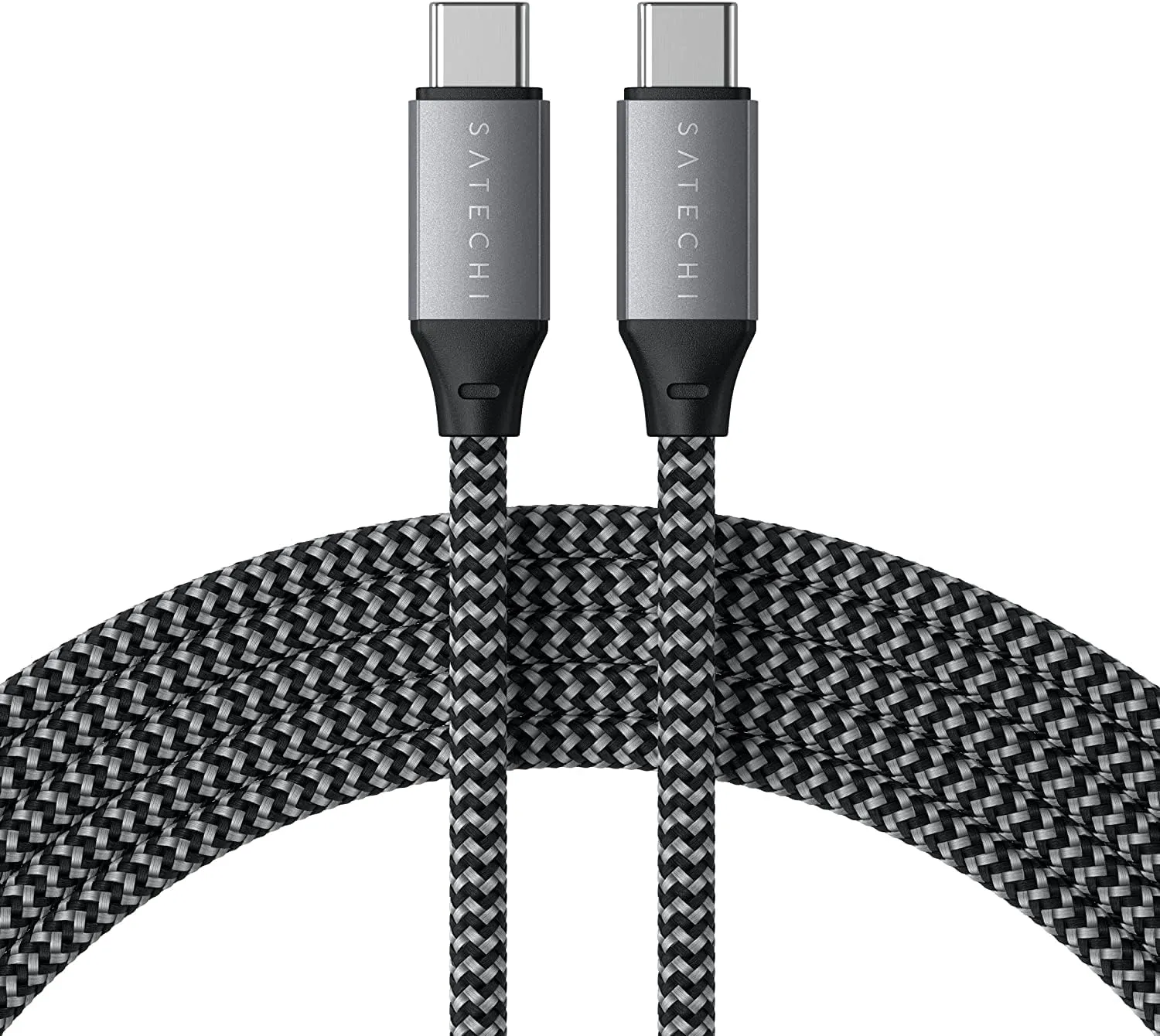 Satechi USB C to USB C Cable 100W – Compatible with iPhone 15/15Pro/ 15Plus/15ProMax, iPad mini 6/ Pro 2021, iPad Air 4, MacBook Pro 2020, Samsung Galaxy S23, Switch and More (6.5ft/2m)