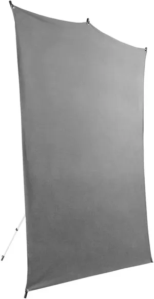 Savage Travel Backdrop Kit, Gray Floor Extended Backdrop, Size 1.52m x 2.13m, Photo Backdrop with Aluminum Stand, Carry Bag with Shoulder Strap