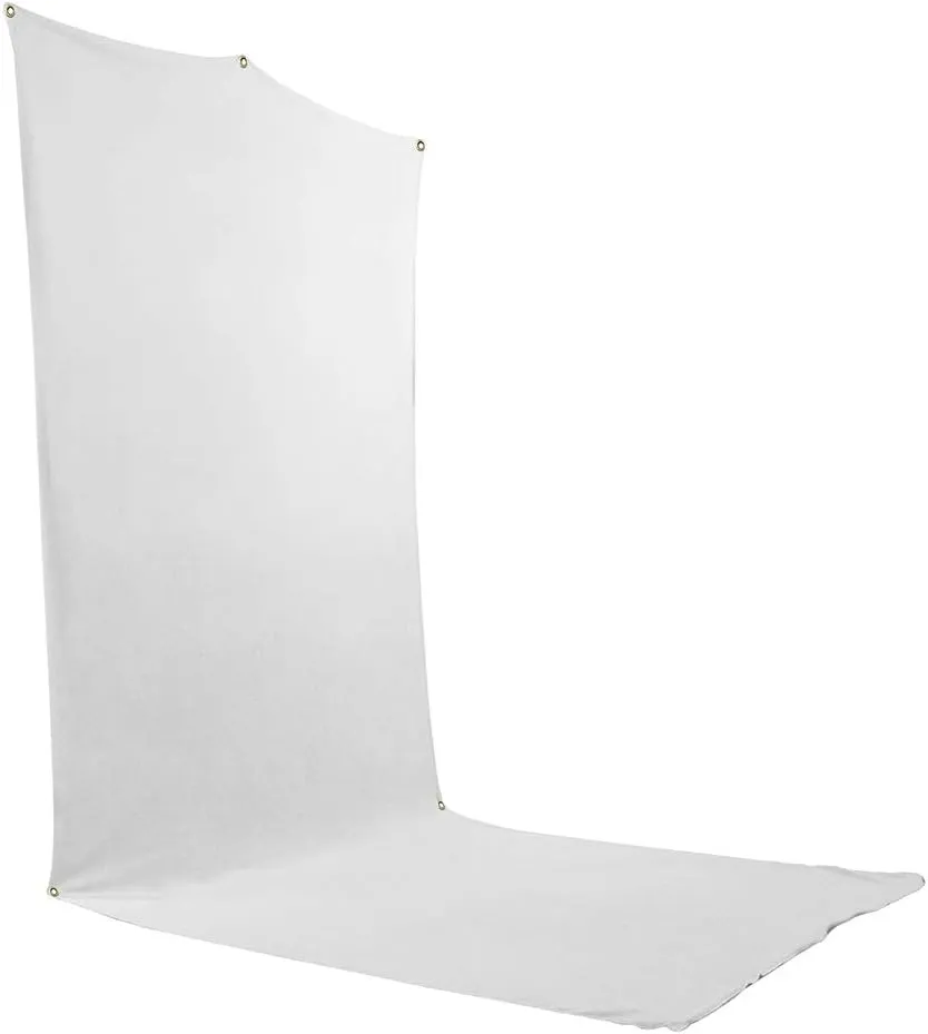 Savage Travel Backdrop Kit, White Floor Extended Backdrop, Size 1.52m x 3.66m, Photo Backdrop with Aluminum Stand, Carry Bag with Shoulder Strap
