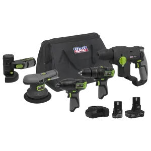 Sealey 5 x SV10.8 Series Cordless Combo Kit 10.8V