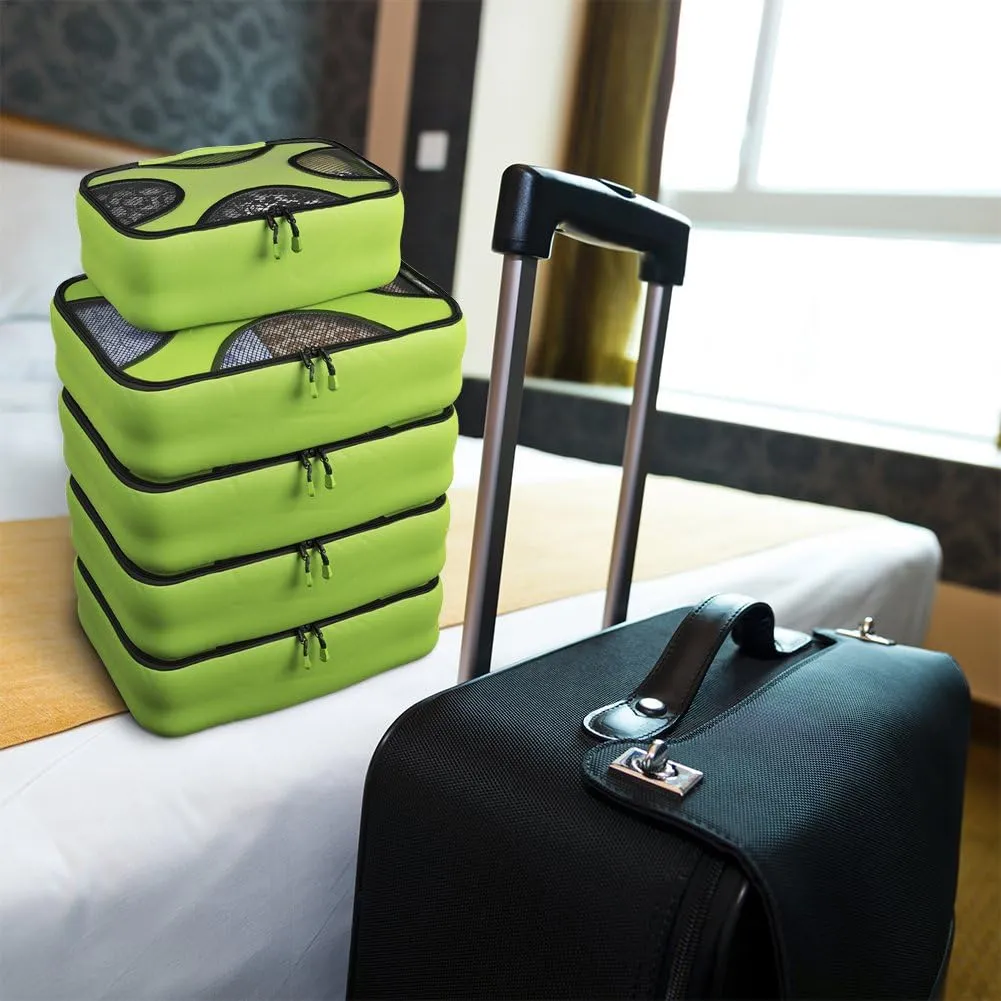 Shacke 6 Set Packing Cubes for Travel Lightweight Luggage Organizer