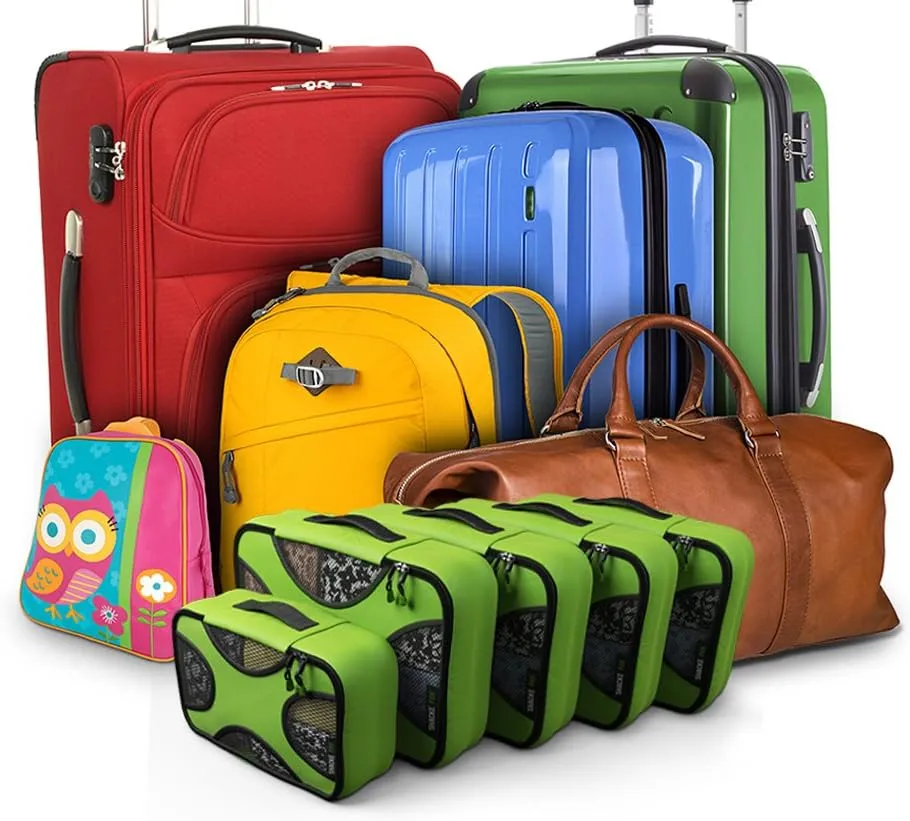 Shacke 6 Set Packing Cubes for Travel Lightweight Luggage Organizer