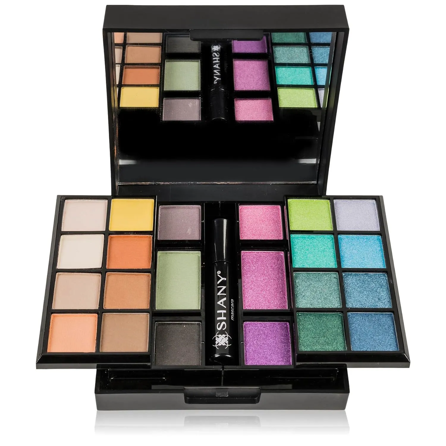 SHANY 'Woke Up Like This' Makeup Kit - Eye Shadows, Blushes, Mascara, and Applicators (Pack of 2)