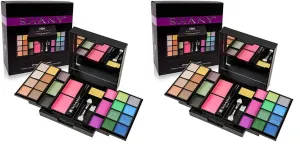 SHANY 'Woke Up Like This' Makeup Kit - Eye Shadows, Blushes, Mascara, and Applicators (Pack of 2)
