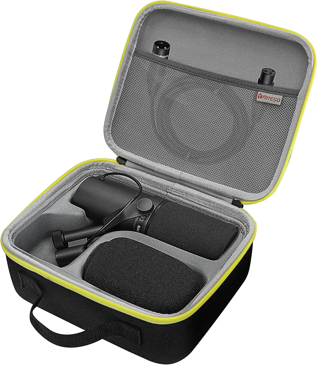 Shure SM7B and Podcast Microphone Case - Hard EVA Material, Bi-Directional Zipper, Compact Size for Easy Travel - Fits Shure SM7B, MV7, MV7X (Box Only)