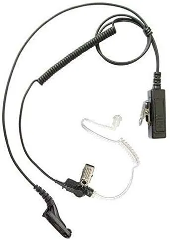 Single Wire Acoustic Tube Surveillance Earpiece Headset Compatible with Motorola SRX 2200 Two Way Radio