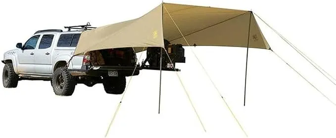 SJK Roadhouse Tarp, Hunting Camping & Overland Shelter Protects from Rain & Sun, Highlander