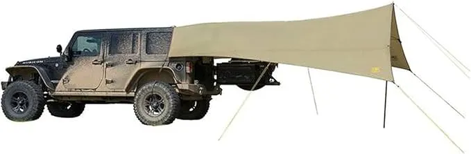 SJK Roadhouse Tarp, Hunting Camping & Overland Shelter Protects from Rain & Sun, Highlander