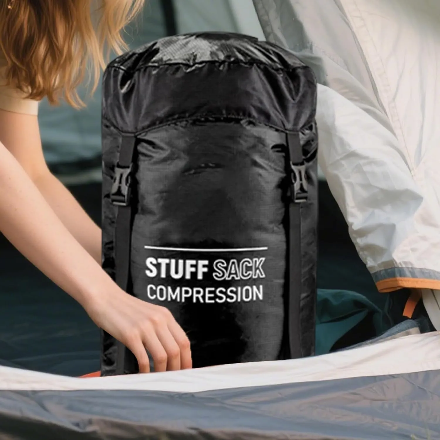 Sleeping Bag Stuff Sack,Quick-Dry Stuff Sacks for Backpacking | Lightweight Multifunctional Outdoor Gear Reusable Hiking Supplies for Adventures Travel Hiking Camping