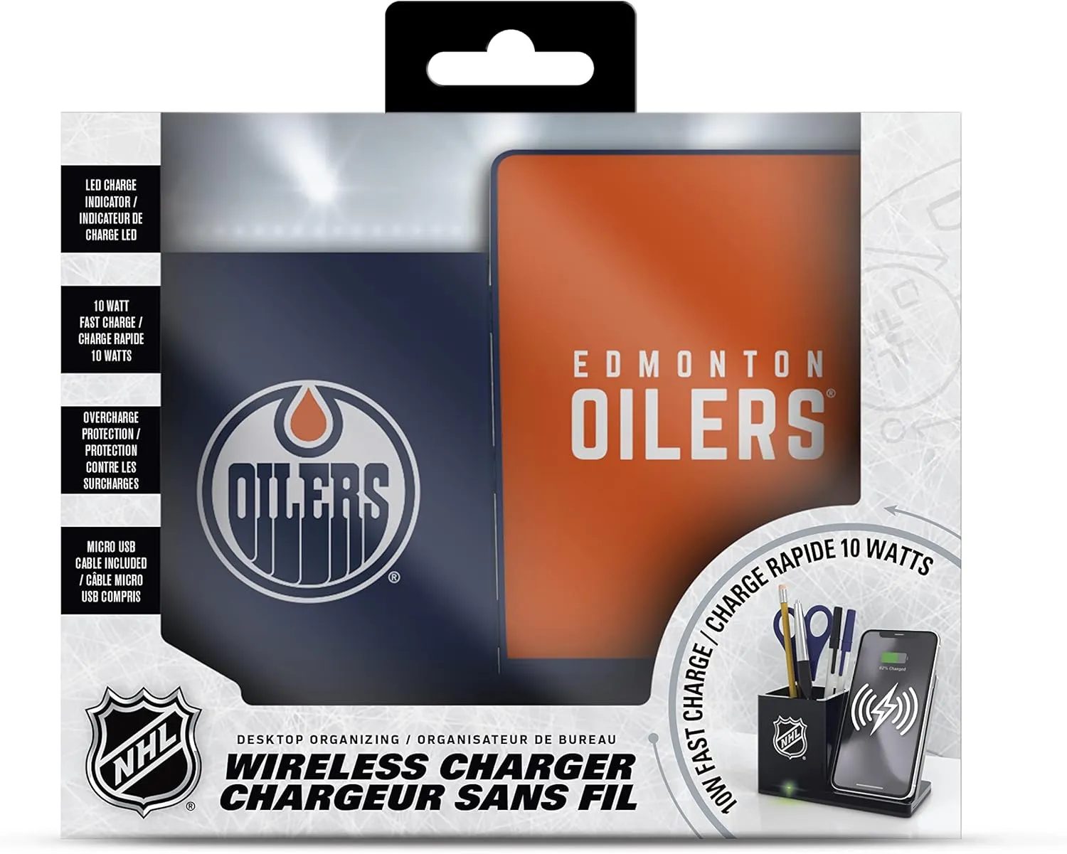 SOAR NHL Wireless Charger and Desktop Organizer