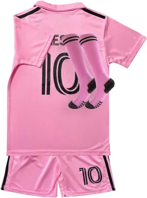 Soccer Jerseys Youth Kids Football Training Uniform Sport Fans Shirt Gift Kit Set