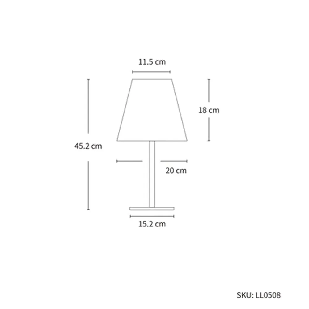 Solar LED Table Lamp Black LL0508 Lexi Lighting