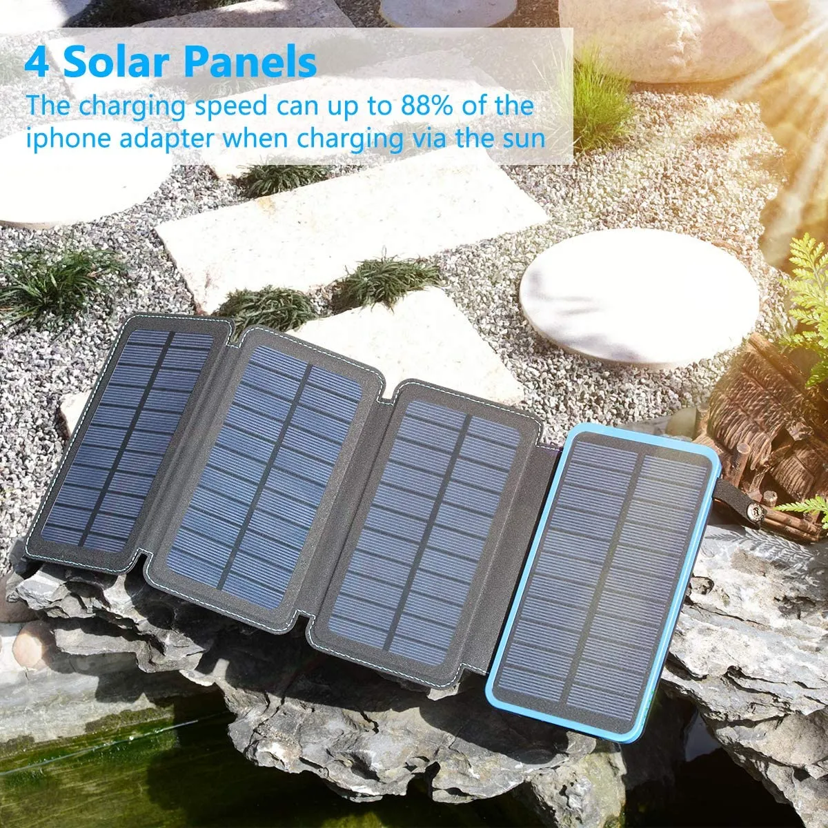 Solar Power Bank Portable Charger