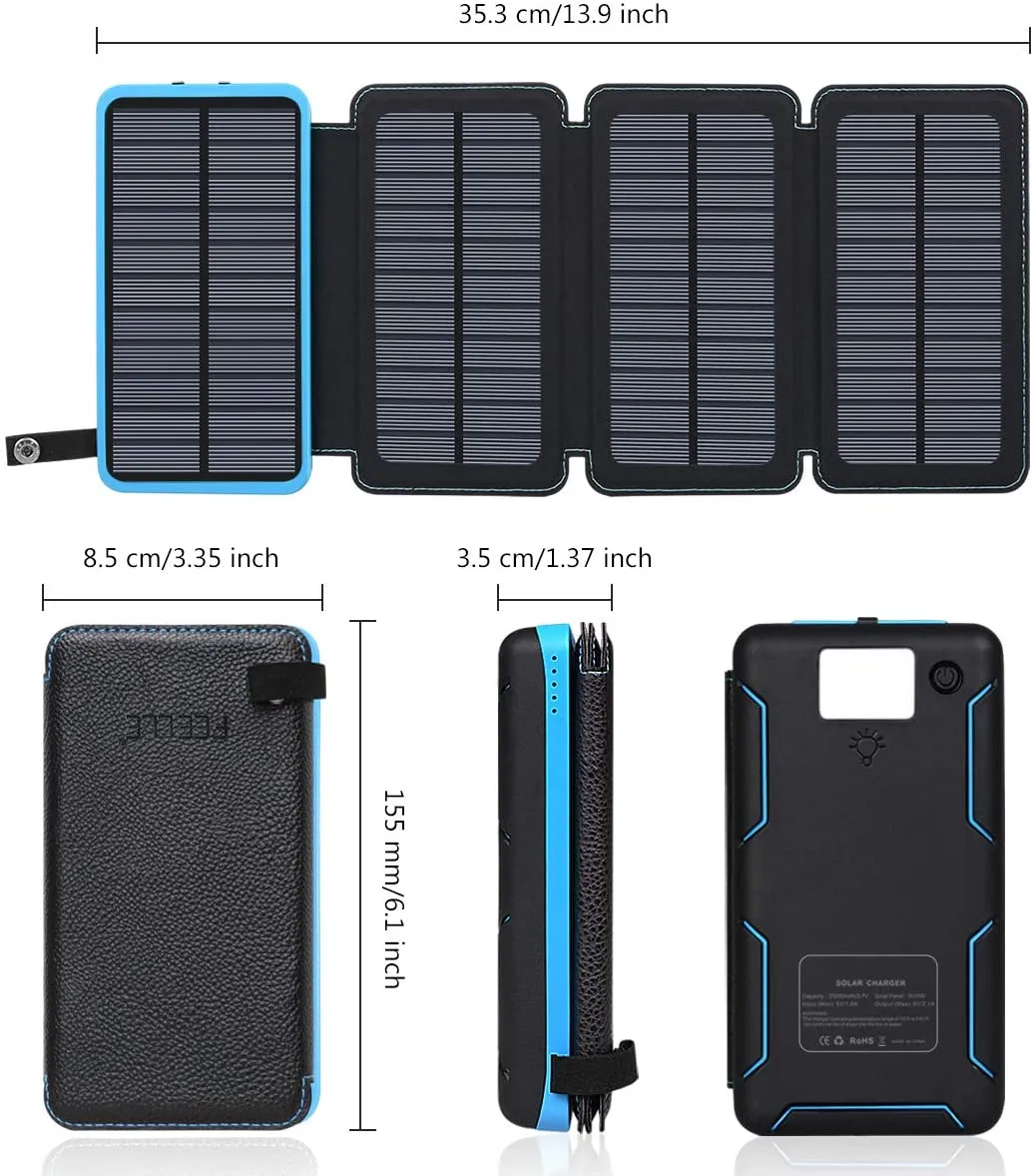 Solar Power Bank Portable Charger
