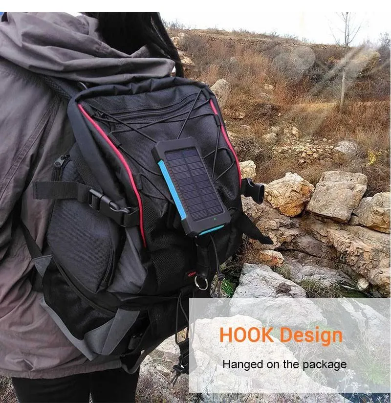 Solar Waterproof Power Bank 30000mAh