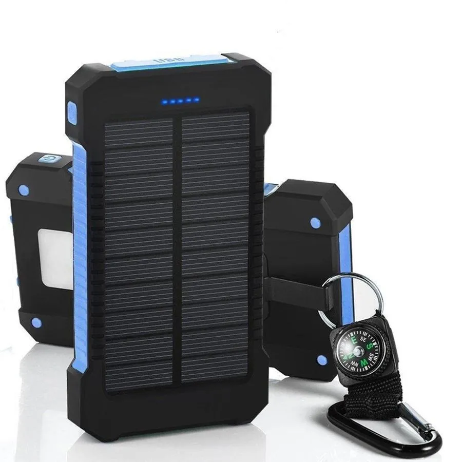 Solar Waterproof Power Bank 30000mAh