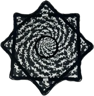 Spark Flow Star - 28" Diameter - Rechargeable Multi-Colored LED Lights - 3 Modes Glowstar (Cookie Spin with Power Ring)