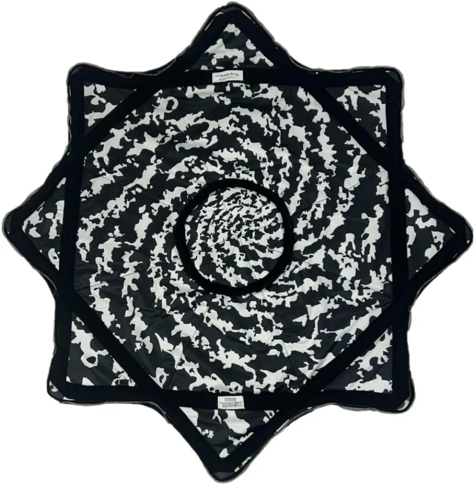 Spark Flow Star - 28" Diameter - Rechargeable Multi-Colored LED Lights - 3 Modes Glowstar (Cookie Spin with Power Ring)