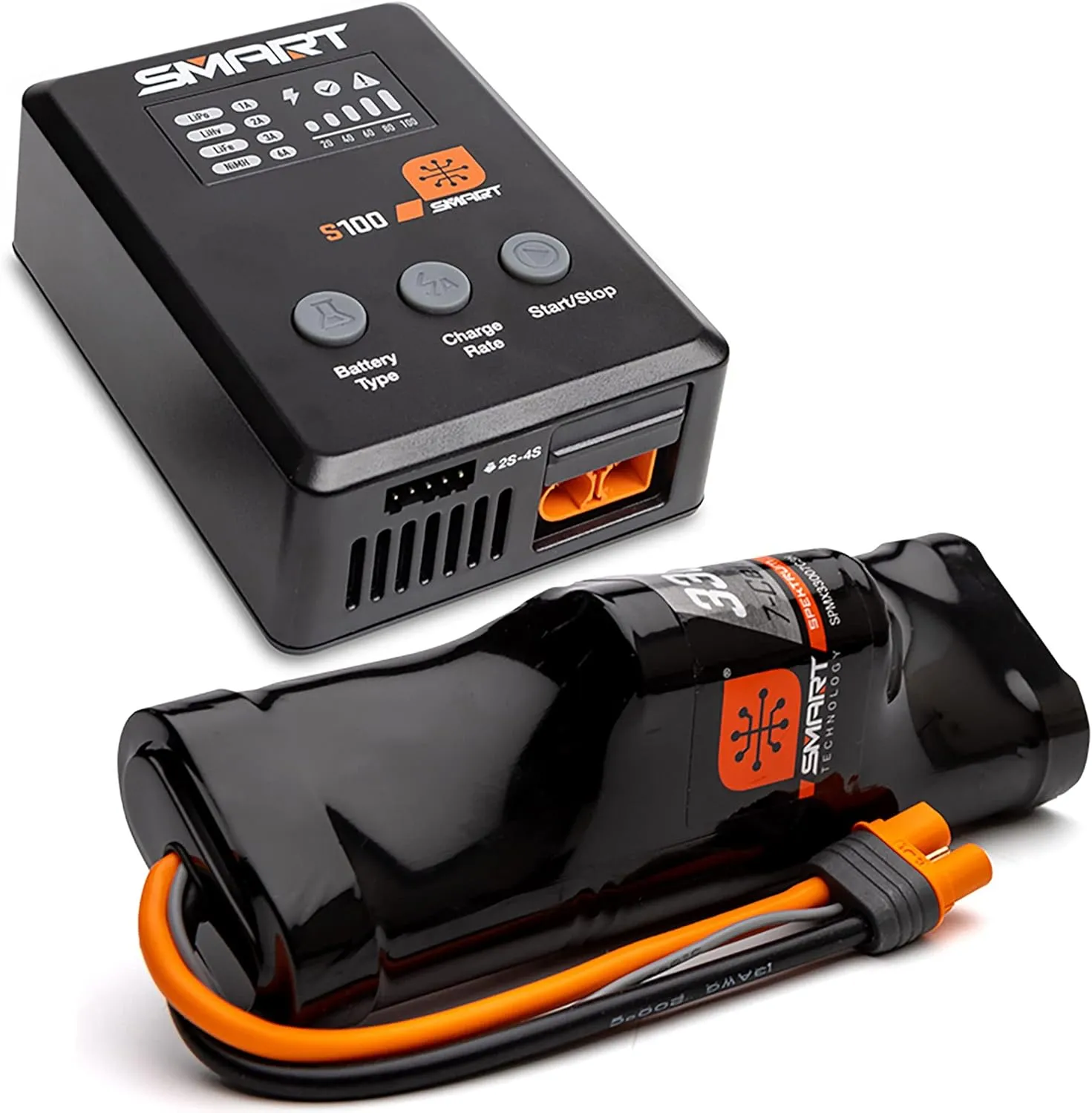 Spektrum Smart Powerstage Surface Bundle: 3300mAh 7-Cell NiMH Battery / S100 Charger, SPMXPSS100