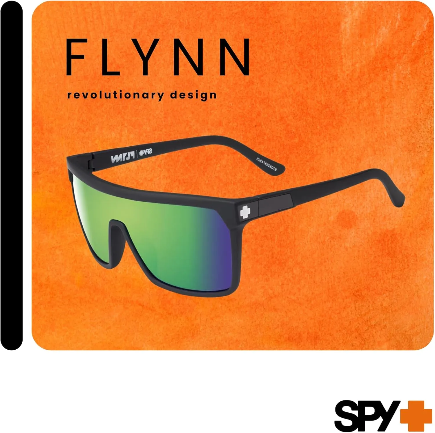 SPY FLYNN Square Sunglasses for Men   BUNDLE with Designer iWear Eyewear Kit