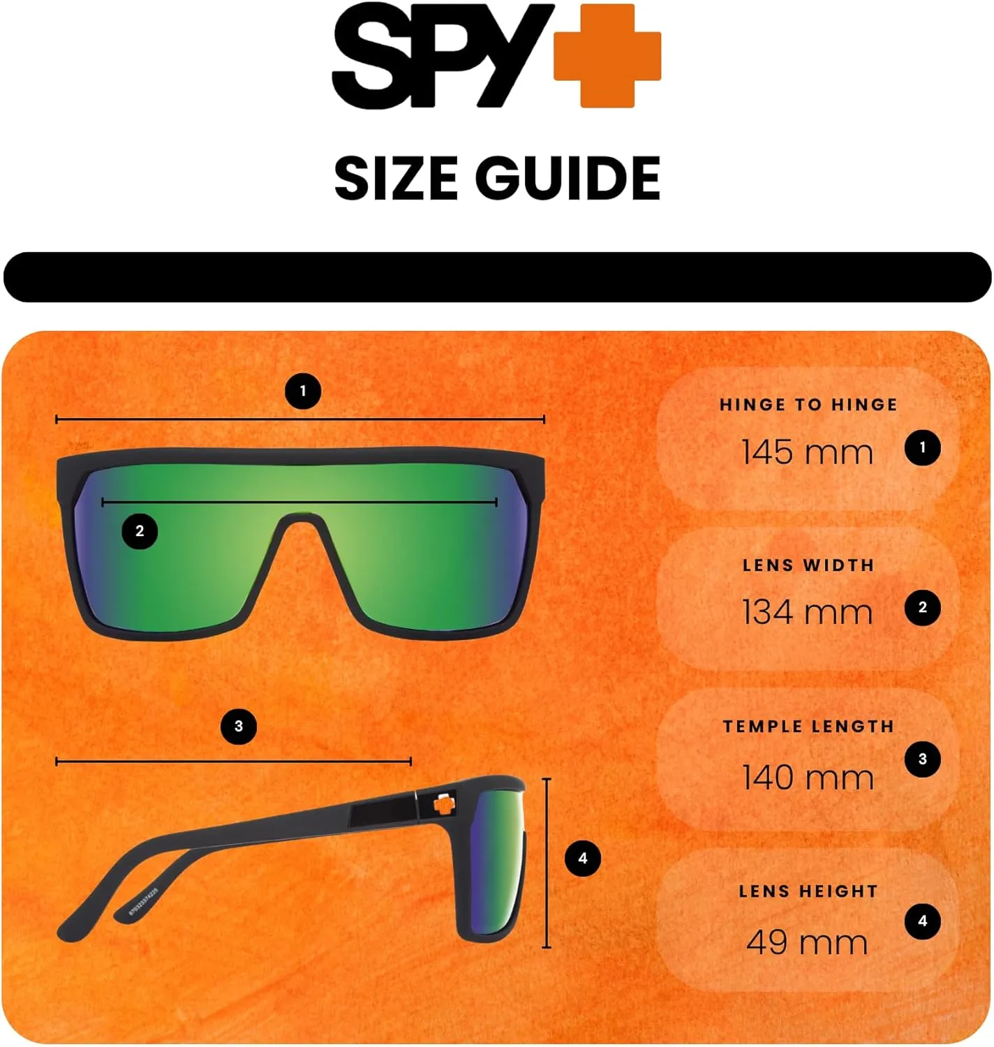 SPY FLYNN Square Sunglasses for Men   BUNDLE with Designer iWear Eyewear Kit