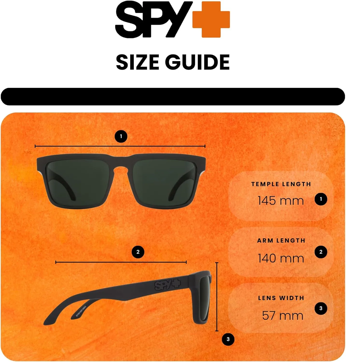 SPY Helm Square Sunglasses for Men for Women   BUNDLE With Designer iWear Eyewear Kit