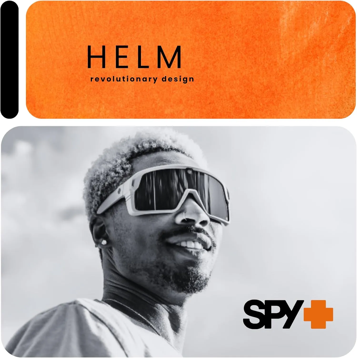 SPY Helm Square Sunglasses for Men for Women   BUNDLE With Designer iWear Eyewear Kit