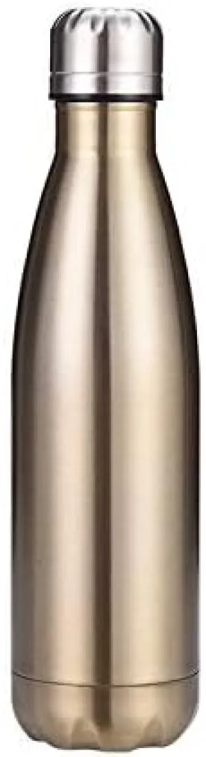 Stainless Steel Kettle 500ML, Double-layer Large-capacity Sports Water Cup Suitable For Outdoor Cycling And Home Use(Gold)