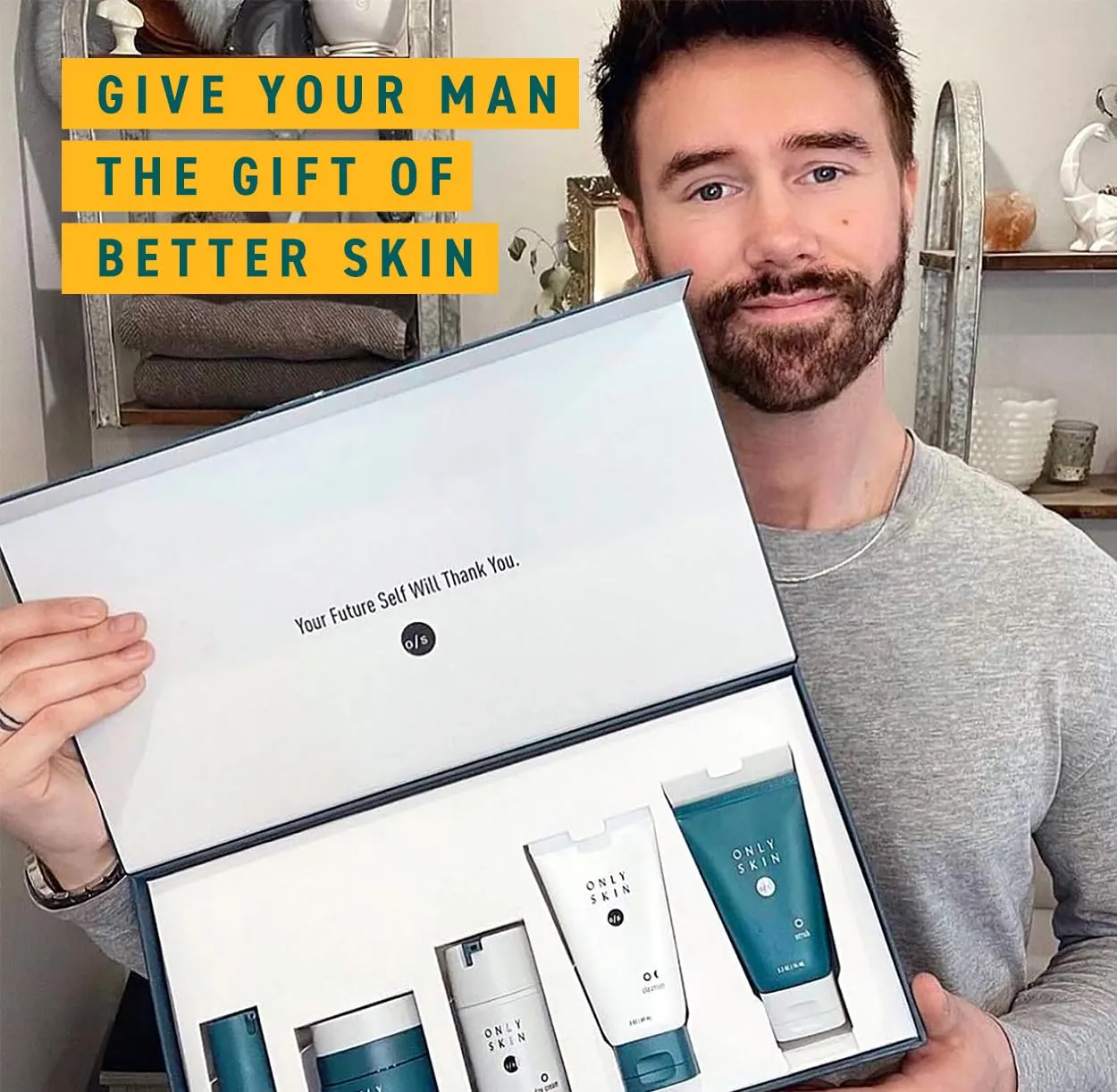 Standard Skin Care Kit, 4-Piece, Face Cleanser, Face Scrub, Day Cream & Night Moisturizer Gift Set, Back To School Gifts
