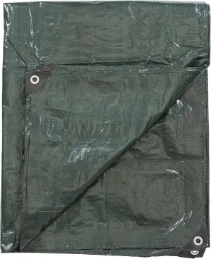 Stansport Medium-Duty Rip-Stop Tarp 10' x 12' - Dark Green (T-1012)
