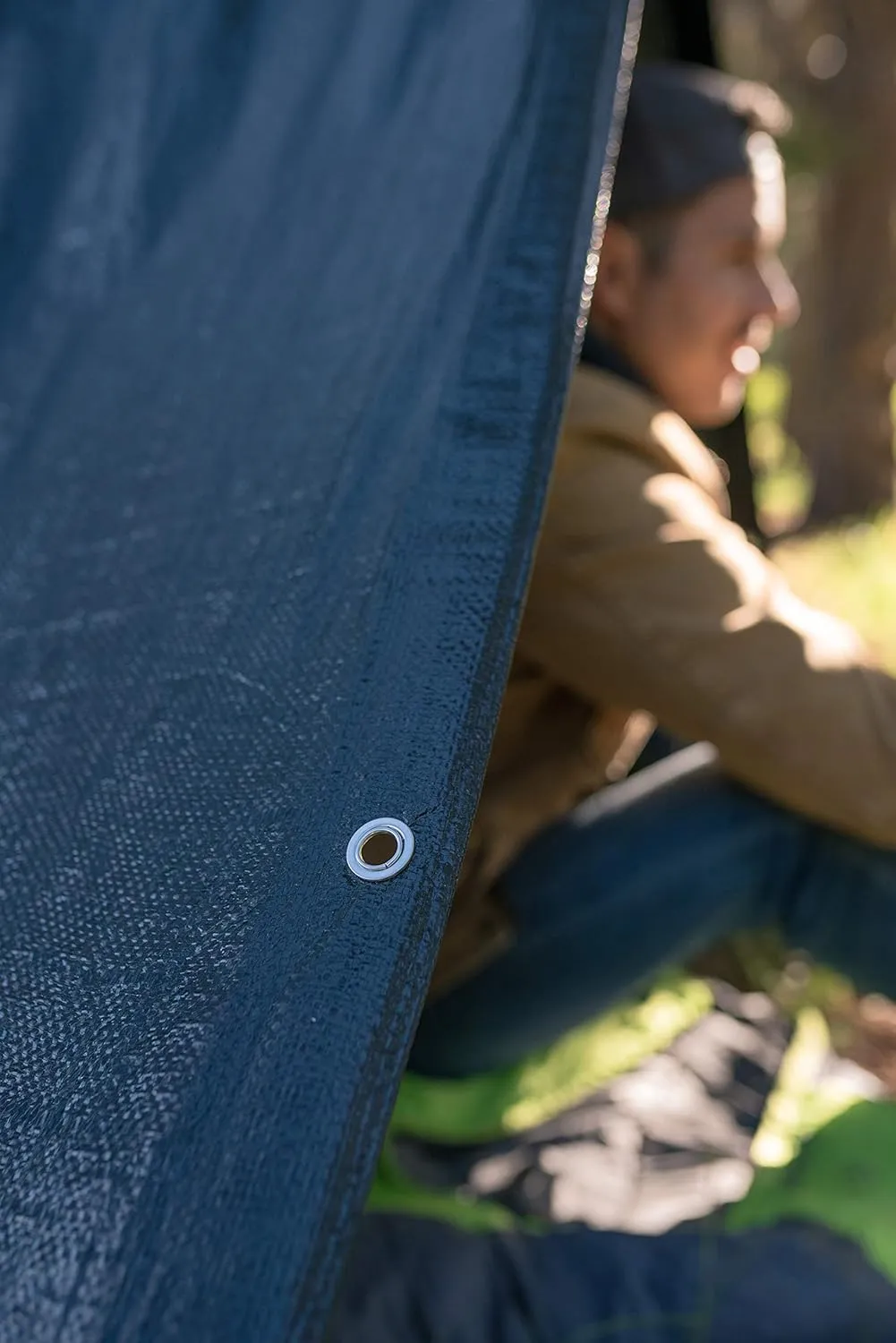 Stansport Medium-Duty Rip-Stop Tarp 10' x 12' - Dark Green (T-1012)