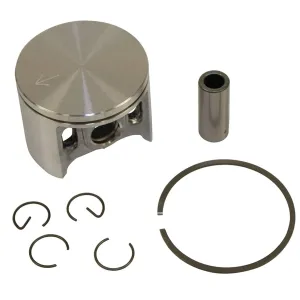 Stens 632-920 Metal Piston Kit, Replaces Dolmar: 394 132 111, 394 132 112, 395 132 050, Makita: 394 132 111, 394 132 112, 395 132 050, Includes Piston, Rings, Pin and Clips, 50 mm Bore, Silver