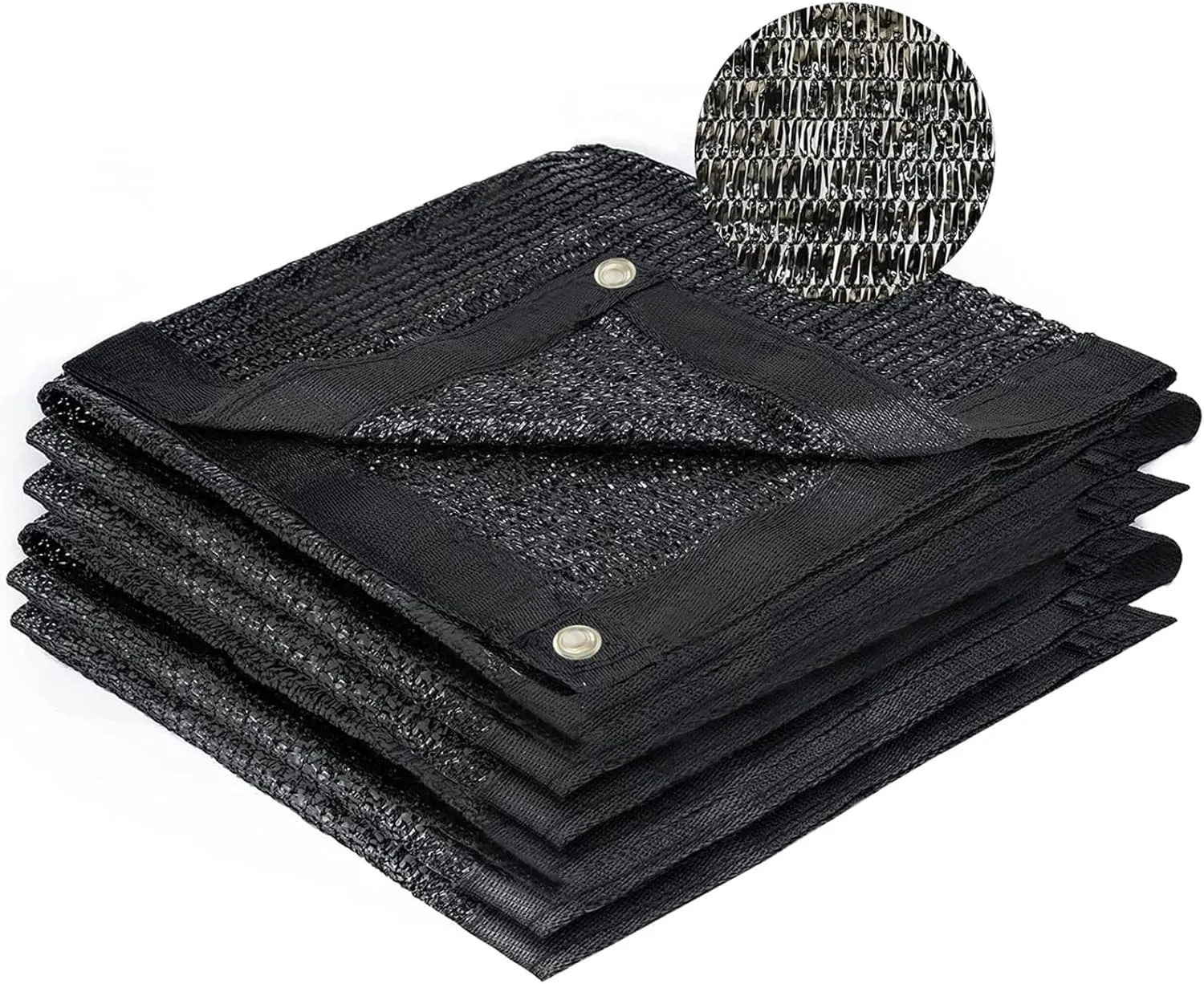 SUNNY GUARD 70% Shade Cloth, 20x20ft Mesh Tarp with Grommets, Shade Tarp for Garden, Plant, Canopy，Patio, Blackhouse, Pergola,Black