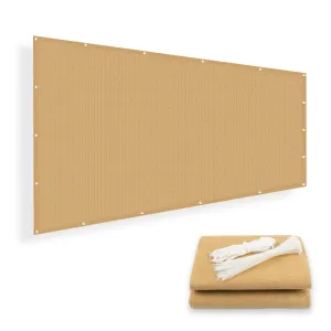 SUNNY GUARD Shade Cloth Custom Size 12x15 FT Sun Shade Screen Fabric Shade Cover Tarp with Grommets for Pergola Backyard Garden, Sand(We Customized)
