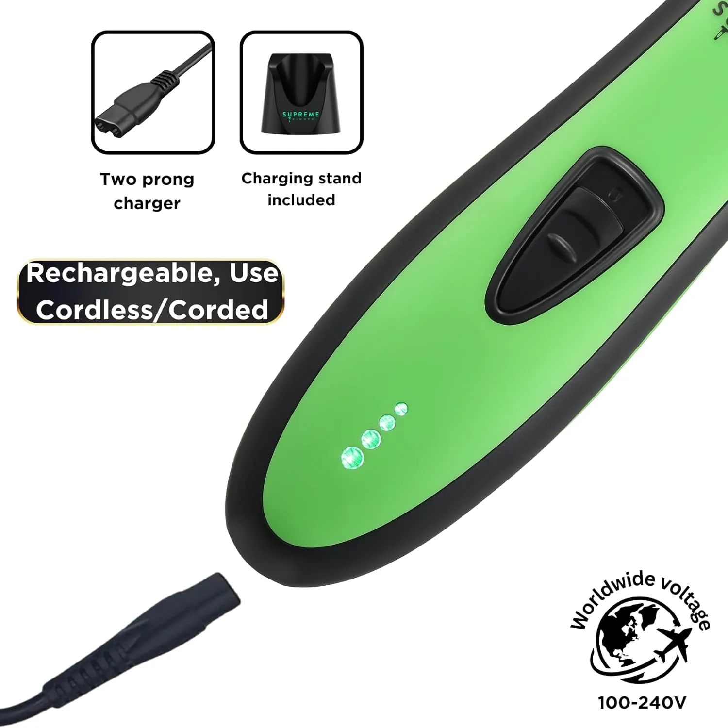 Supreme Trimmer DLC T Shaper| Professional Barber Trimmer Hair Clippers for Men (120 Min Run Time) Cordless Hair Trimmer Zero Gapped Liner Beard Trimmer | ST5215 Acid