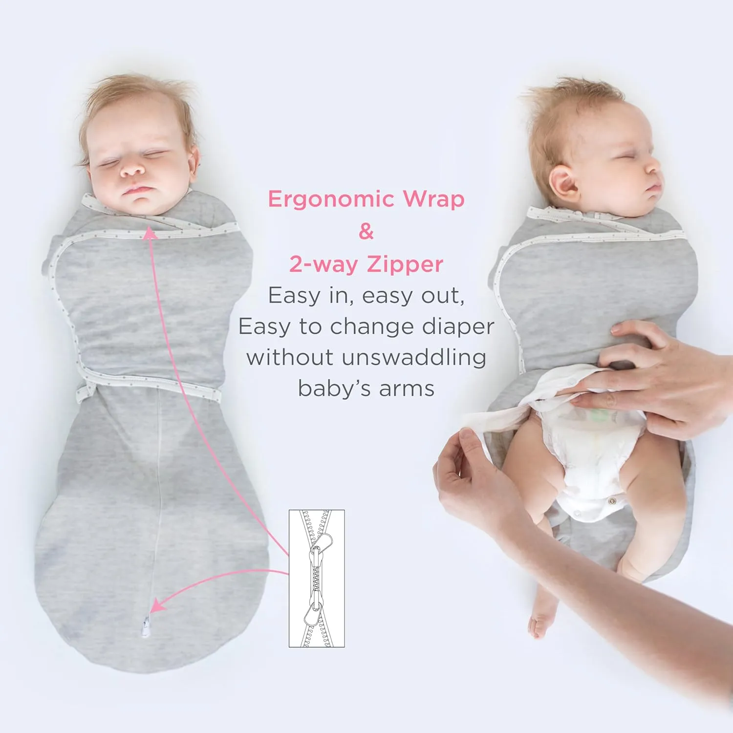 SwaddleDesigns 6-Way Omni Swaddle Sack® Arms Up Swaddle for Newborn, More Options to Calm Startle Reflex, Improves Sleep, Easy Transition Baby Sleep Sack, Sm, 0-3 Month, Watercolor Mountains & Trees