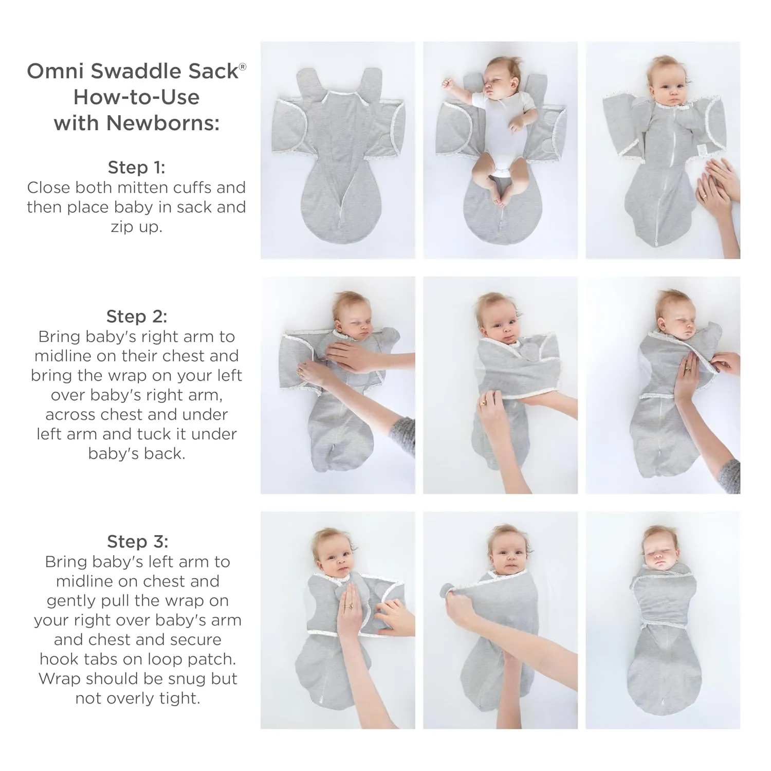 SwaddleDesigns 6-Way Omni Swaddle Sack® Arms Up Swaddle for Newborn, More Options to Calm Startle Reflex, Improves Sleep, Easy Transition Baby Sleep Sack, Sm, 0-3 Month, Watercolor Mountains & Trees